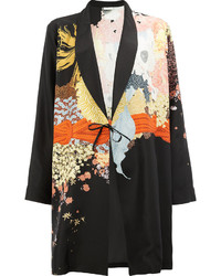 Kimono imprimé noir Dries Van Noten
