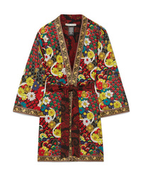 Kimono imprimé rouge