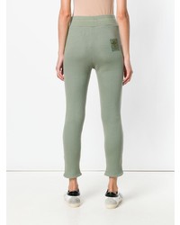 Leggings brodés olive Mr & Mrs Italy