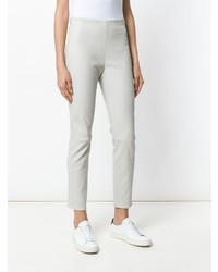 Leggings en cuir gris Lorena Antoniazzi