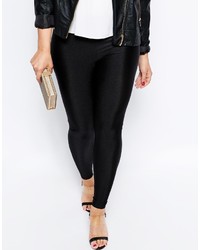 Leggings en cuir noirs Asos