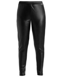 Leggings en cuir noirs Glamorous Curve