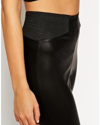 Leggings en cuir noirs Asos