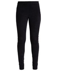 Leggings en cuir noirs Selected Femme