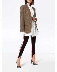 Leggings en laine à rayures verticales noirs Calvin Klein 205W39nyc
