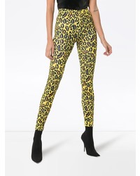 Leggings imprimés léopard jaunes Charm`s