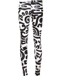 Leggings imprimés noirs et blancs Vivienne Westwood