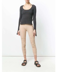 Leggings marron clair Lost & Found Ria Dunn