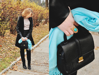 Comment porter une écharpe turquoise