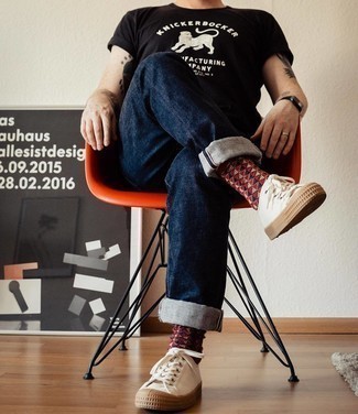 Comment porter des chaussettes à losanges