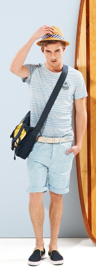 Comment porter une ceinture en toile beige