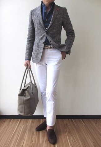 Comment porter une ceinture en toile beige