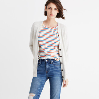Comment porter un cardigan beige