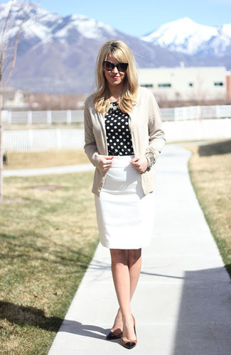 Comment porter un cardigan beige