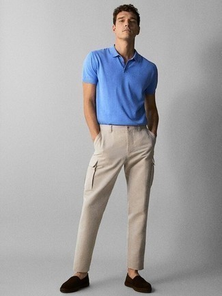 Comment porter un pantalon cargo beige homme