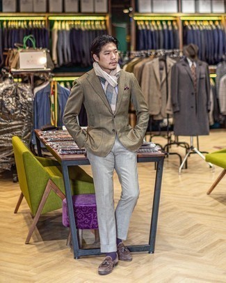 Comment porter une veste à carreaux beige au printemps