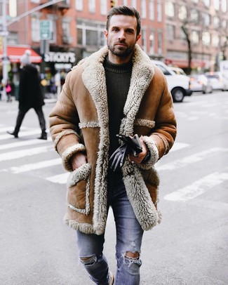 Comment porter un manteau beige pour un style relax quand il fait froid
