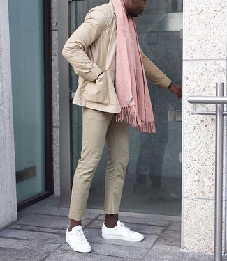 Comment porter une veste en coton beige au printemps à 30 ans