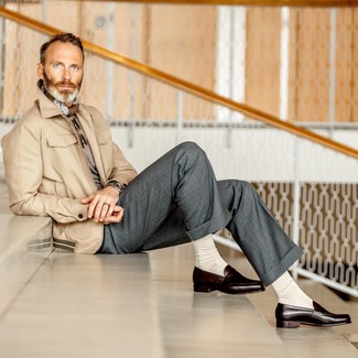 Comment porter une veste style militaire beige