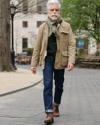 Comment porter une veste style militaire beige