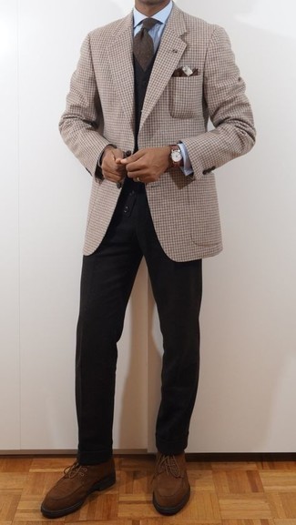 Comment porter une veste en vichy beige pour un style chic decontractés