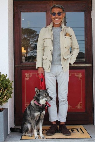Comment porter un veste militaire beige