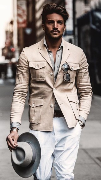 Comment porter un veste militaire beige