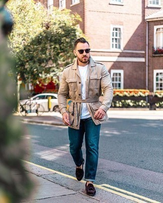 Comment porter un veste militaire beige