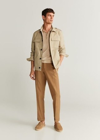 Comment porter un veste militaire beige