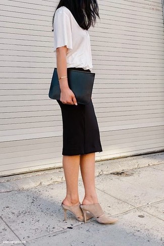 Comment porter des mules beiges