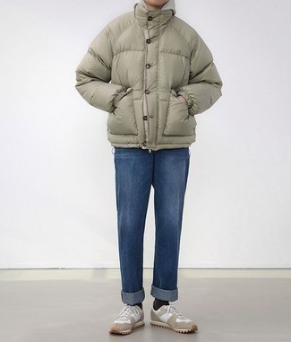 Comment porter une doudoune beige quand il fait chaud