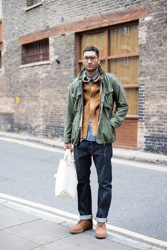 Comment porter une veste en daim beige