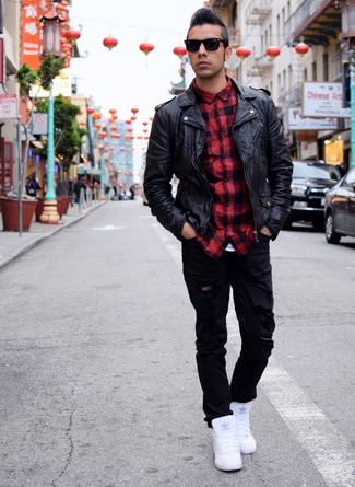 Comment porter une veste motard pour un style relax