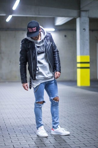 Comment porter une veste motard pour un style relax