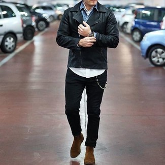 Comment porter une veste motard pour un style chic decontractés