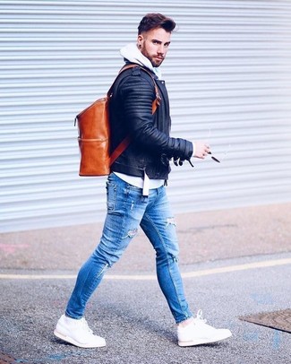 Comment porter une veste motard pour un style relax