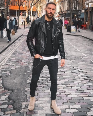Comment porter une veste motard avec un débardeur