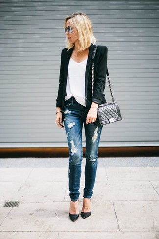 Comment porter un blazer noir