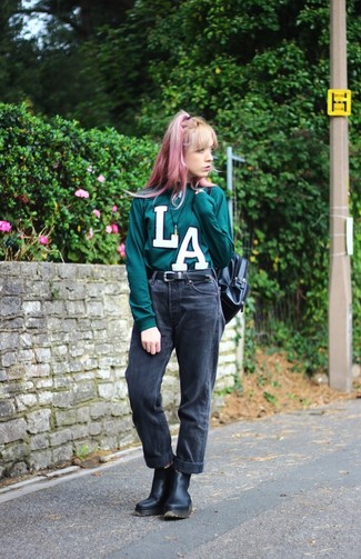 Comment porter un jean boyfriend noir