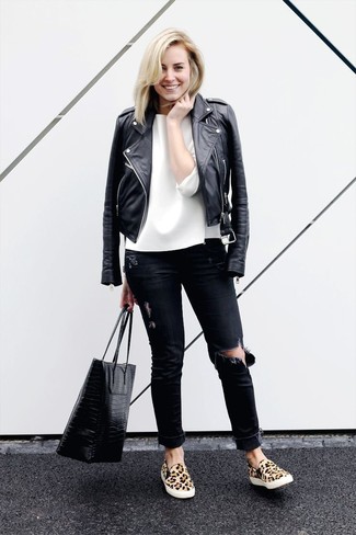 Comment porter un jean boyfriend noir