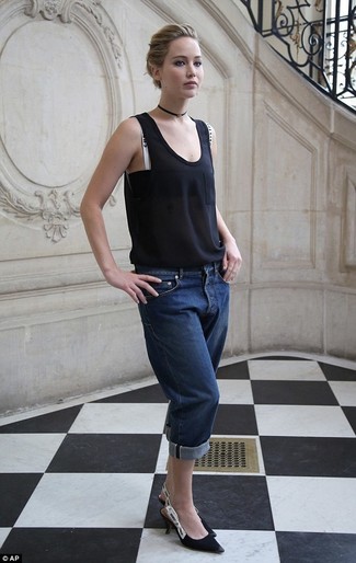 Comment porter un jean boyfriend noir