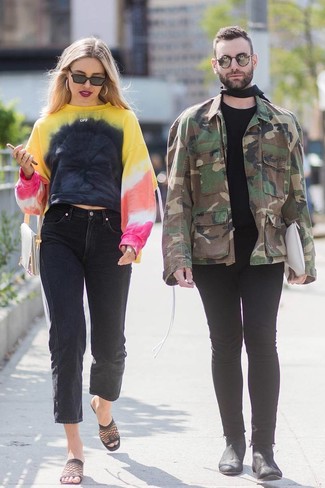 Comment porter un jean boyfriend noir