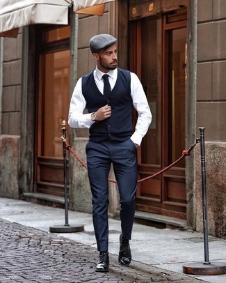 Comment porter des chaussures brogues noires quand il fait frais