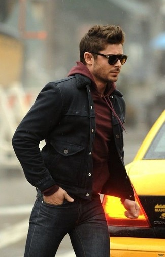 Comment porter une veste en jean noire