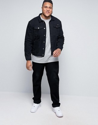 Comment porter une veste en jean noire