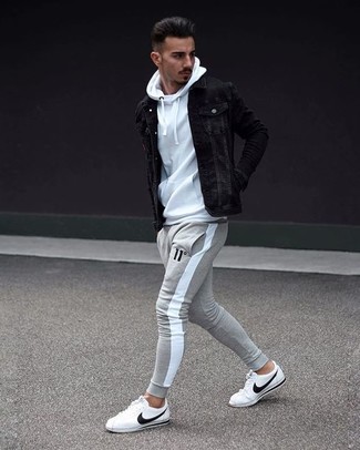 Comment porter une veste en jean noire