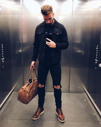 Comment porter une veste en jean noire
