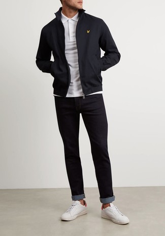 Comment porter une veste harrington noire