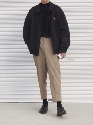 Comment porter une veste harrington noire