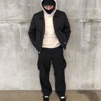 Comment porter une veste harrington noire